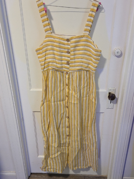 Rachel Zoe Dresses & Skirts - Rachel Zoe Yellow and White And Pruple Striped Dress